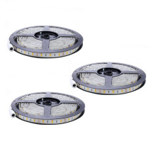 3X Flexible 5M 12V 36W SMD 2835X300 Leds IP20 Warm White(3000K) LED Strip Band Lights