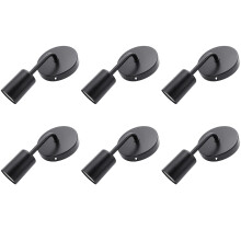 6X Noir Loft Antique Fer Simple Mur Lampe Americain Pays Restaurant Bar Couloir Allee Mur Meunier Mur Lampe