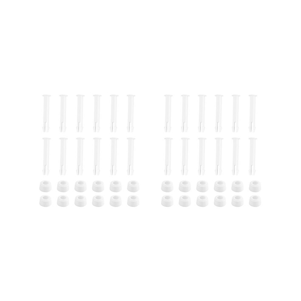 24 Pcs Plastic Pool Joint Pins & 24 Pcs Rubber Seals For Above Ground Round Frame Pool Parts 28270-28273(2.36In) 6032211574876