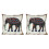 2X Indian Decorazione A Forma di Cuscino per Cuscino Da Tiro In Cotone E Lino 1