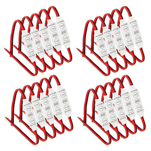 20 x 12V Wired Control Module with Strobe Flash for Car or Household LED Strip/Bulbs