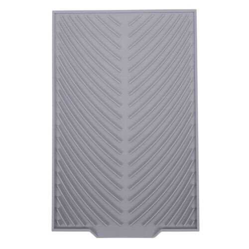 3X Estera de Secado de Silicona para Platos Canal Artificial Plegable Estera de Drenaje, Estera de Drenaje Rectangular Almohadillas de Secado Bandeja 1