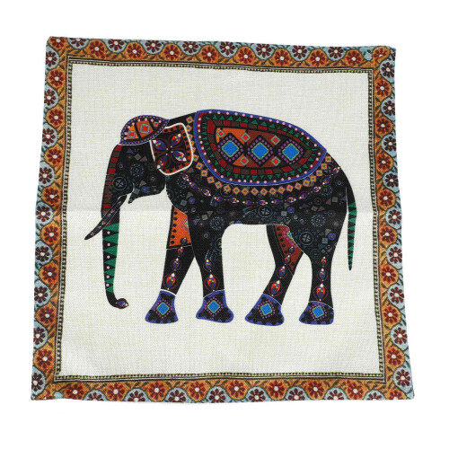 2X Indian Decorazione A Forma di Cuscino per Cuscino Da Tiro In Cotone E Lino 1