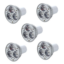 5X GU10 Bulb Light with 3 LEDs Warm White 3W 5W 12V