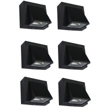 6X 5W Modern LED Wall Light Outdoor Waterproof Wall Lamp Perfect for Corridor Courtyard Gate Terrace Balcony Garden