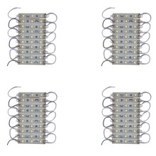 4 x 10Pcs 5050 SMD 3 LED Module LED Strip String Light Waterproof 12V Cool White