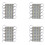 4 x 10Pcs 5050 SMD 3 LED Module LED Strip String Light Waterproof  12V Cool White 1