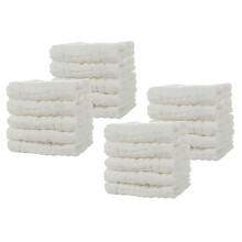 Baby Muslin Bath Towels, 20 Pack of Reusable Soft Absorbent Cotton Baby Face Towel, for Baby's Delicate Skin White