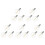 15Pcs G40 Led Replacement Light Bulbs, E12 Screw Base Shatterproof LED Globe Bulbs for Solar String Lights Warm White 1
