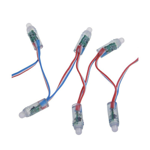 200Pc WS2811 RGB LED Pixels Light Individually Addressable 12mm Diffused Digital Full Color LED Pixel Module Light DC12V 1