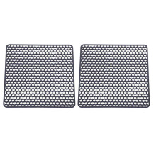 2X Spülen Schutz Matten Aus Silikon, Abtropf Matte für Die Küchen Utensilien und Geschirr (Grau)