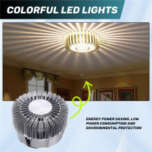3W Bunte RGB-Sonnenblume Lampen der Wand moderne gefuehrte Beleuchtung fuer Innendekoration Gang Gang Restaurant