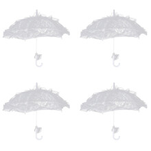 4X Bud Silk Lace Wedding Shooting Parasol