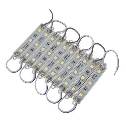 60Pcs 5050 SMD 3 LED Module LED Strip String Light Waterproof  12V Cool White 1