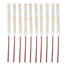 10st 10cm Waterdicht Warm Wit 5050 Led Stripverlichting 12v Caravan Boot Auto