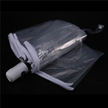Transparent Umbrella Automatic Umbrella Rain Women Men Sun Rain Auto Umbrella Compact Folding Windproof Style Clear umbrella,Transparent & white