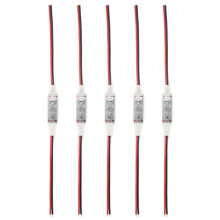 5 X 12V Wired Control Module with Strobe Flash For Car or Household LED Strip/Bulbs