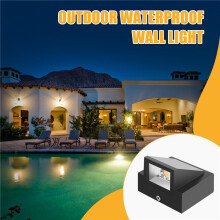 3W Moderne Minimalistische Creatieve Buiten Waterdichte Wandlamp LED Buiten Tuinlicht Deurlicht Balkon Balkon Tuinlicht Warm Wit