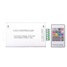 Controlador de LED 12-24V RF de Baixa PressãO Colorido 20 Teclas de Controle Remoto RGB Barra de Luz Controlador de Escurecimento