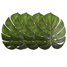 4 Pezzi Tovagliette Foglia Tropicale EVA Artificiale Foglie di Monstera Foglia di Palma, per Decorazioni da Tavola di Nozze Forniture per Feste