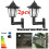 2 X LED op Zonne-, Buitentuinhek, Muurlantaarn, Lichtlamp, Lichtsensor 9