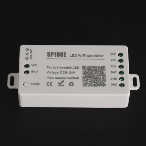 SP108E LED Wifi Magic Controller WS2812B WS2813 Etc LED Strip Module Light  APP Wireless Control IOS 10/Android 4.4 DC5-24V 1