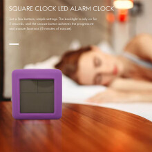 Digital Alarm Clock with Snooze LED Night Light for Bedroom,Small Desk Bedside Travel Clocks Display Date,