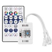 DC12-24V 28 Key RF Controller WiFi APP Musik Stimme Fern Bedienung für WS2812B WS2811 RGB LED Streifen Licht Hause Dimmer