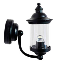 Miniatur LED Wandleuchte im MaßStab 1:12, Miniatur LED Wandleuchte, AußEnlaterne, Schwarze Wandleuchte, Batteriebetrieben