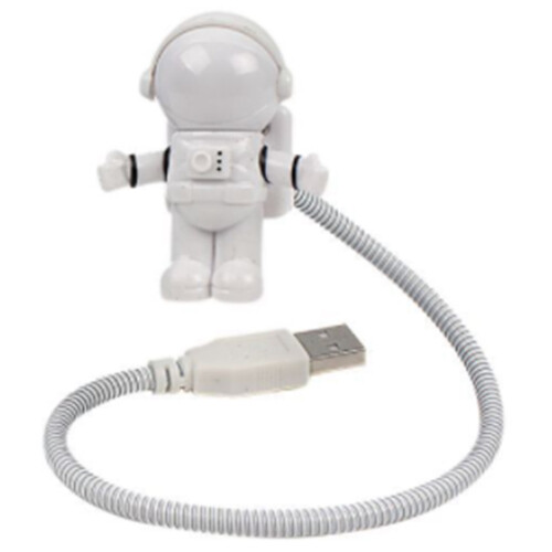 LED USB Night Light Astronaut Shape Portable Lighting Adjustable Foldable for Computer PC Laptop Novelty Spaceman Lamp