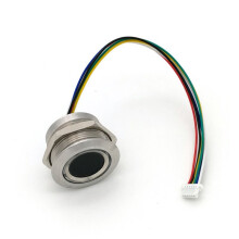 R503 Circulaire Rond RVB Anneau Indicateur LED ContrôLe DC3.3V MX1.0-6Pin Capacitif Module D'Empreintes Digitales Capteur Scanner, 32Mm