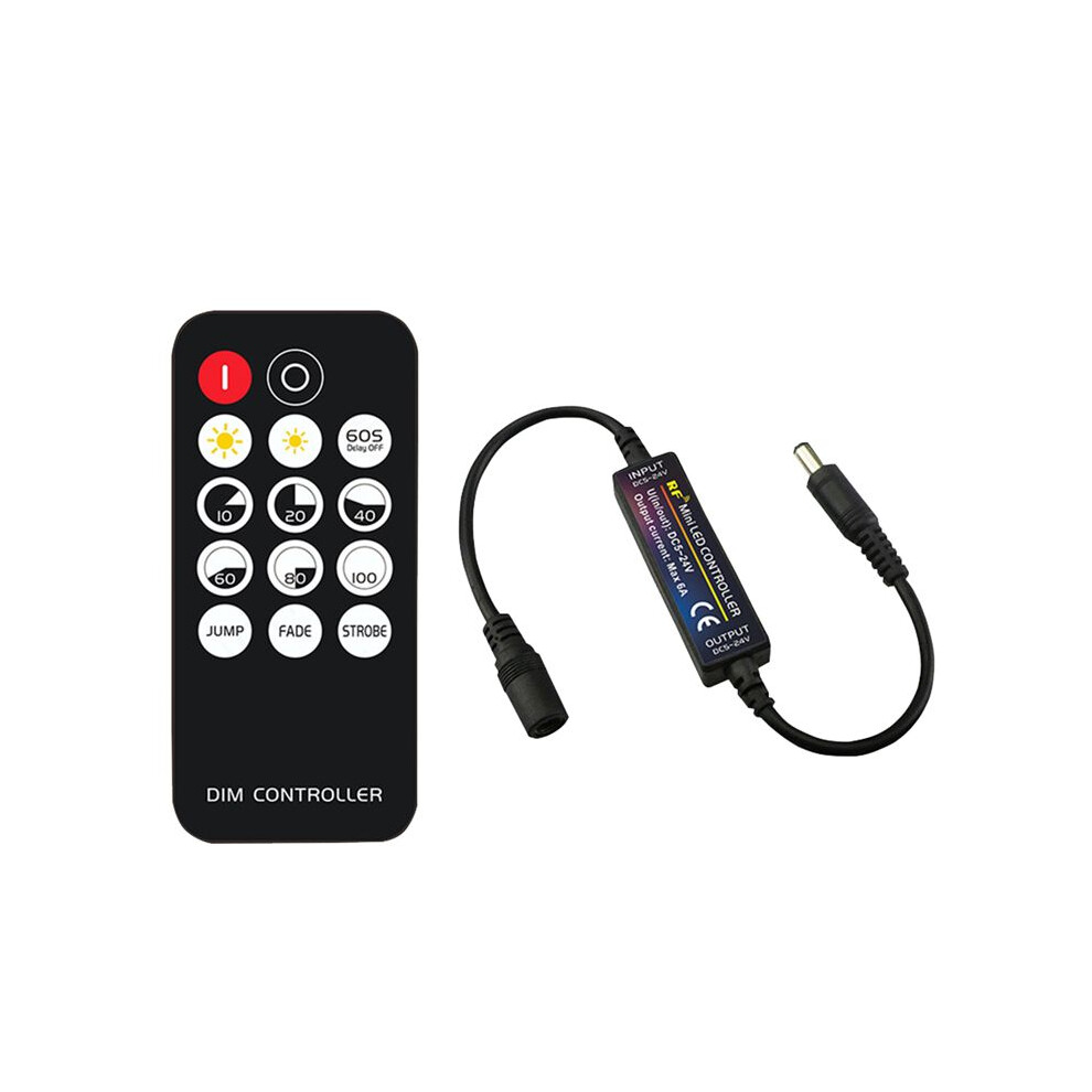 Rf Remote Controller Led Dimmer Dc5v-24V Brightness Adjustment 14-Key Dimmable Connector For Led Strip Light 6031002552413