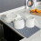 Silicone Square Dish Drying Mat Drain Pad Water Filter Table Placemat Kitchen Heat Resistant Protection Durable B 5