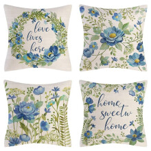 Fodere per Cuscini Primaverili 18X18 Set di 4 Cuscini per Fattoria Decorazioni Primaverili Decorazioni per La Casa di Fiori per Divani e Divani