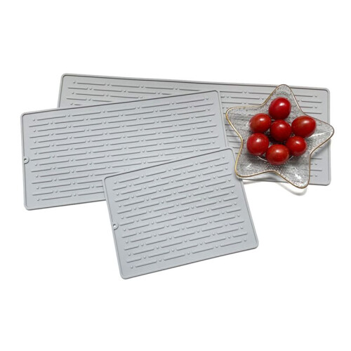 Silicone Square Dish Drying Mat Drain Pad Water Filter Table Placemat Kitchen Heat Resistant Protection Durable B 2