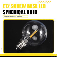 20 StüCke G40 LED Ersatz GlüHbirnen E12 Schrauben Sockel Bruchsichere LED Globe GlüHbirnen für Solar Schnur Lichter Warm