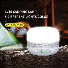 LV10 LED-Camping-Taschenlampe für Den AußEnbereich, 230 Stunden Wiederaufladbar, Campinglaterne mit Magnet-BeleuchtungsköRper