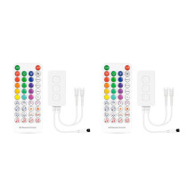 2X SP611E WS2812B WS2811 Music LED Strip Controller IR38 Teclas APP Remoto para IluminaçãO LED Endereçável DC5V-24V