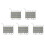 5 x 10Pcs 5050 SMD 3 LED Module LED Strip String Light Waterproof  12V Warm White 2