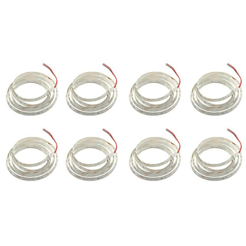8X 1M 60-3528 SMD Waterproof LED Light Strip DC12V ()