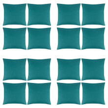 Pack of 16 Outdoor Waterproof Throw Pillow Covers Decorative Garden Cushion Cases Square Pillowcases 18 x 18 Inches
