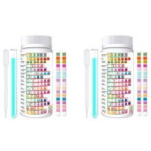 16 in 1 Watertestkits voor Drinkwater - Watertestkit voor Thuis, Meetkits voor Waterkwaliteit (100 Stuks Teststrips)
