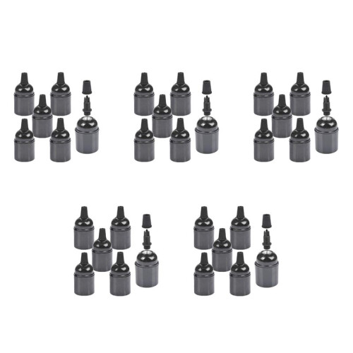 30-Pack Bakelite Lamp Holder E26/ E27 Light Socket Vintage Bulb Socket ES Screw Lampholder for Ceiling/Pendent/Floor