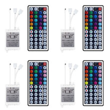 4X LED Streifen RGB Steuerung Box mit Fern Bedienung 44 Tasten RGB Steuerung Box 44 Tasten