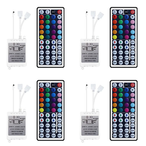 4X LED Strip RGB Control Box con Telecomando 44Keys RGB Control Box 44Key