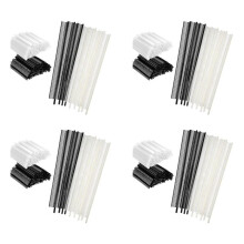 8000Pcs Tag Kit,0.5cm Garment Tag Barb Attachment Price Tags 4000Pcs Black Fasteners and 4000Pcs White Fasteners