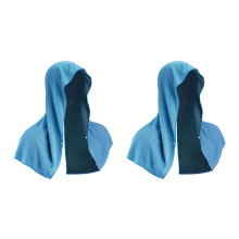 2X Toalla Refrescante con Capucha,Toallas Refrescantes para Cuello y Cara,para Sauna, Yoga, Camping, Entrenamiento, Azul