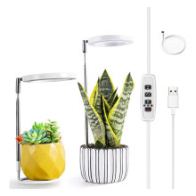 4X Grow Lights for Indoor Plants, Full Spectrum LED Halo Plant Light with Stand Height Adjustable Auto Timer, for Plants