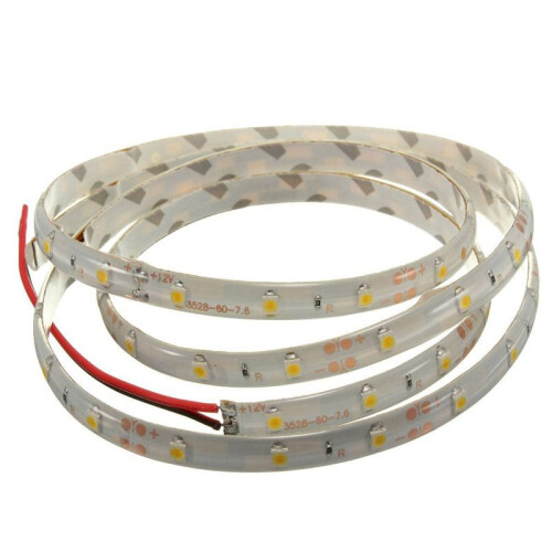 5pcs 1M 60-3528 SMD Waterproof LED Light Strip DC12V (Warm White) 2