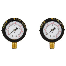 2X 190058 Manomètre 0-60 PSI, Manomètre de Démarrage et de Nettoyage de L'Eau Du Filtre avec Piscine à Montage Inférieur NPT 1/4 Pouce